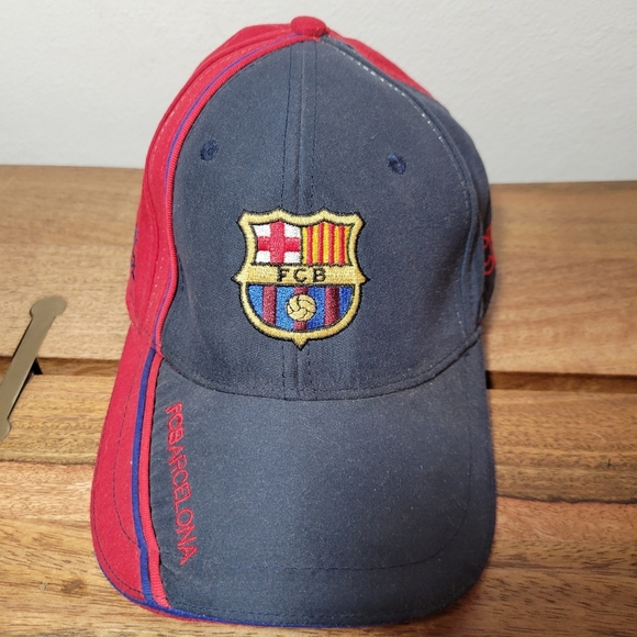 FCB Other - FC Barcelona red and dark gray/black adjustable hat